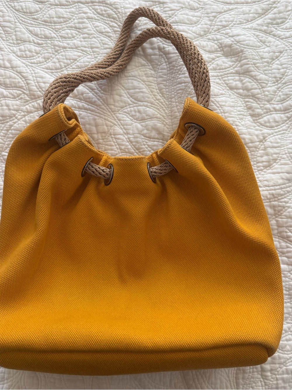 Michael Kors Marina Canvas Yellow Tote